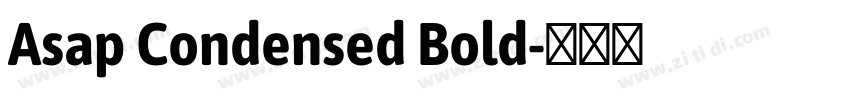 Asap Condensed Bold字体转换